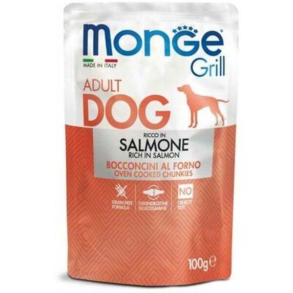 Monge Grill Pouch Salmon 100 g - консервы для собак