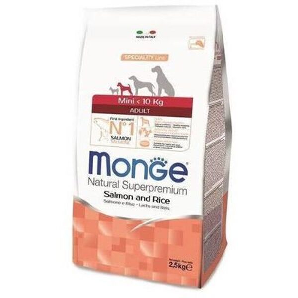 MONGE MINI Adult Salmon and Rice 2,5 kg