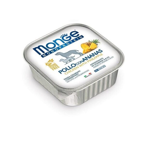 Monge Monoproteinic Fruits Pate chicken with pineapple 150 gr