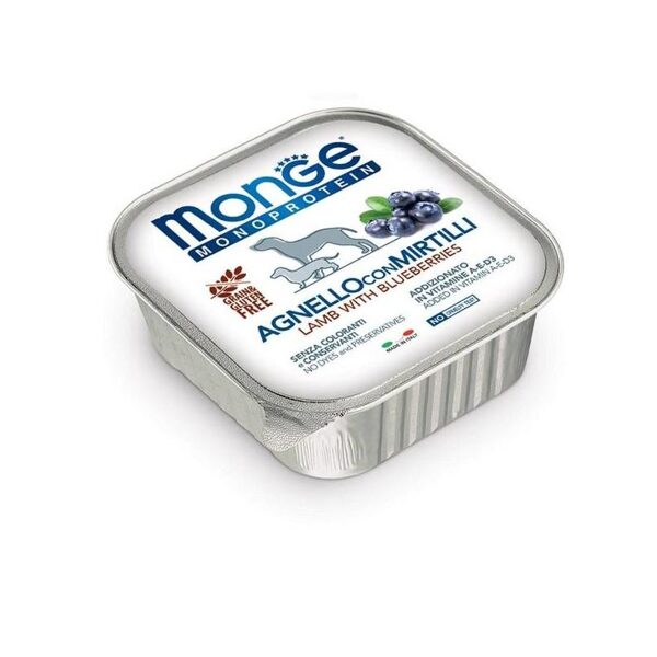 Monge Monoproteinic Fruits Pate lamb with blueberries 150 gr