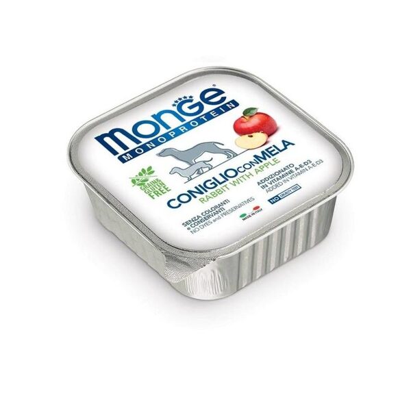Monge Monoproteinic Fruits Pate rabbit with apple 150 gr