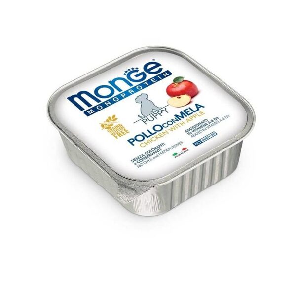 Monge Monoproteinic Fruits PUPPY Pate chicken with apple 150 gr