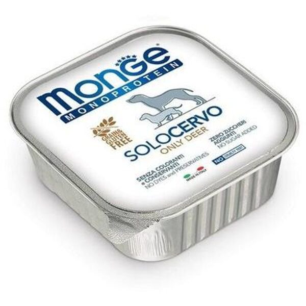 Monge Monoproteinic Pate 100% deer 150 gr - консервы для собак