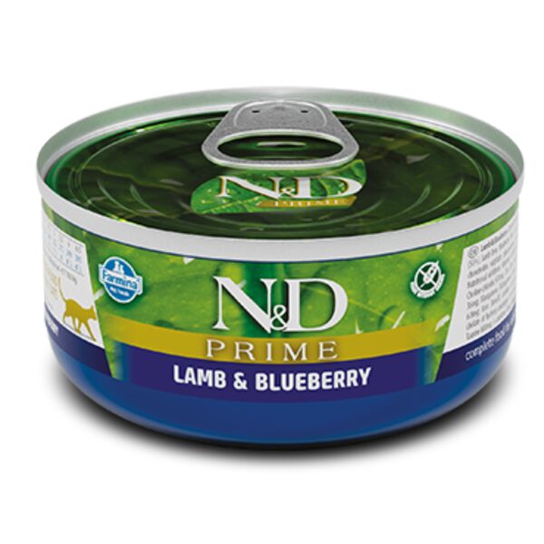 N&D CAT PRIME LAMB BLUEBERRY 70G