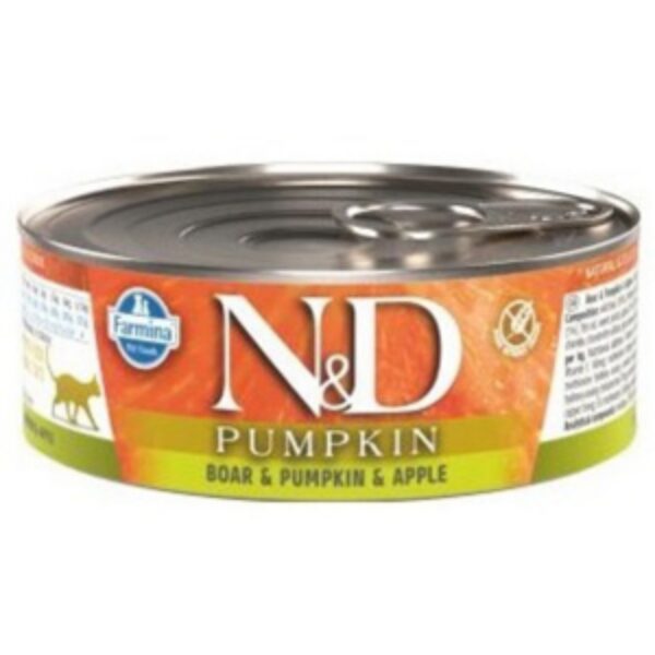 N&D CAT PUMPKIN BOAR APPLE 70G