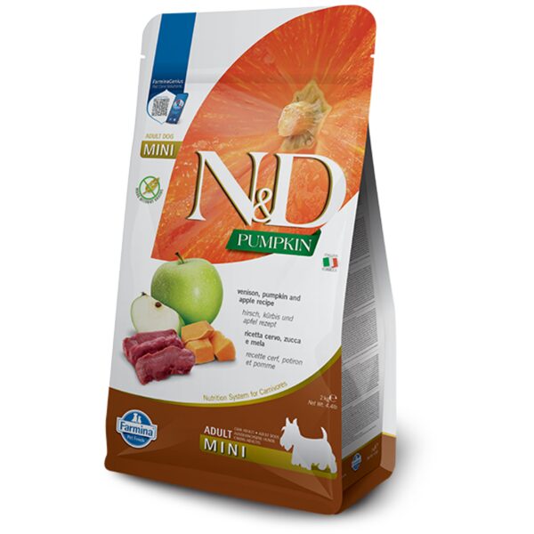 N&D DOG PUMPKIN VENISON APPLE MINI 2KG