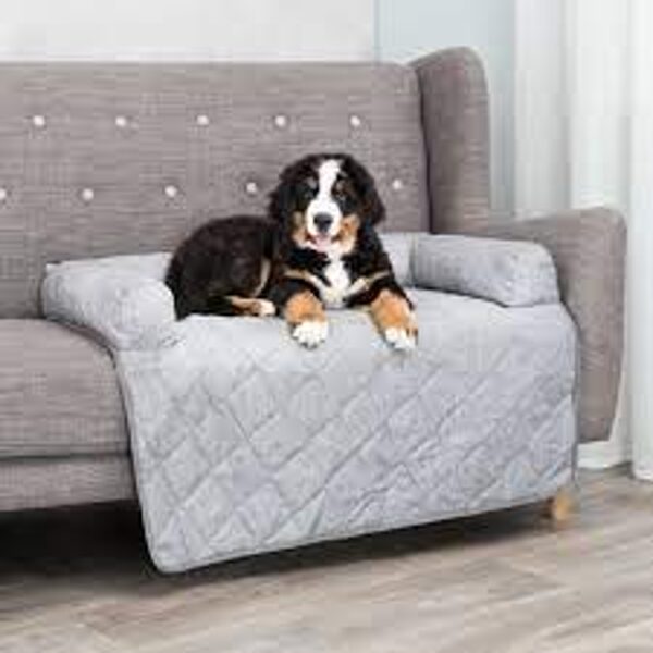 Trixie Nero furniture protector bed, square, 52 × 75 cm, light grey - Кровать  для собак