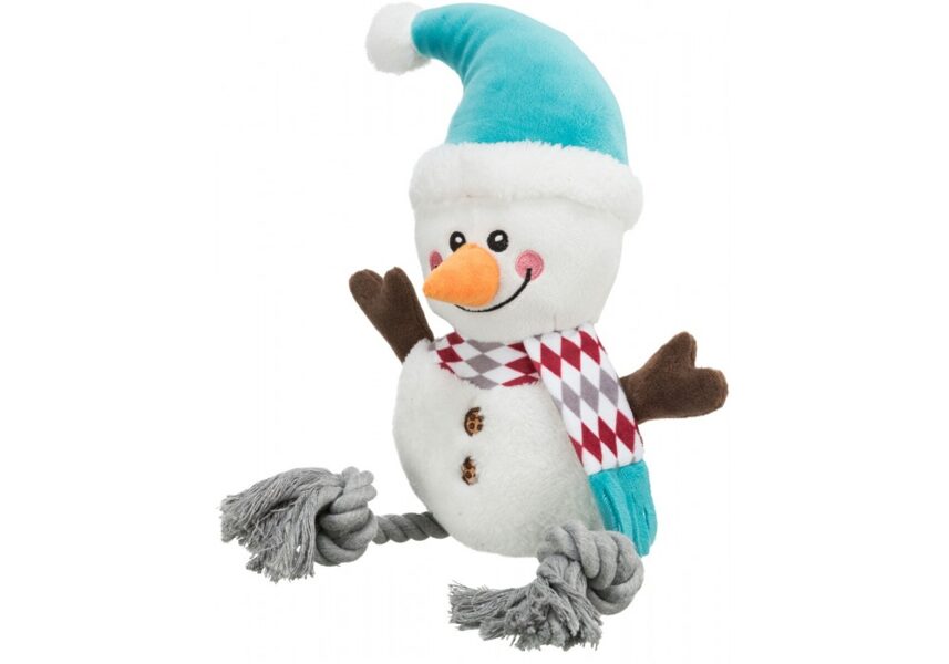 Trixie Xmas snowman, plush/cotton, 41 cm - игрушка для собак