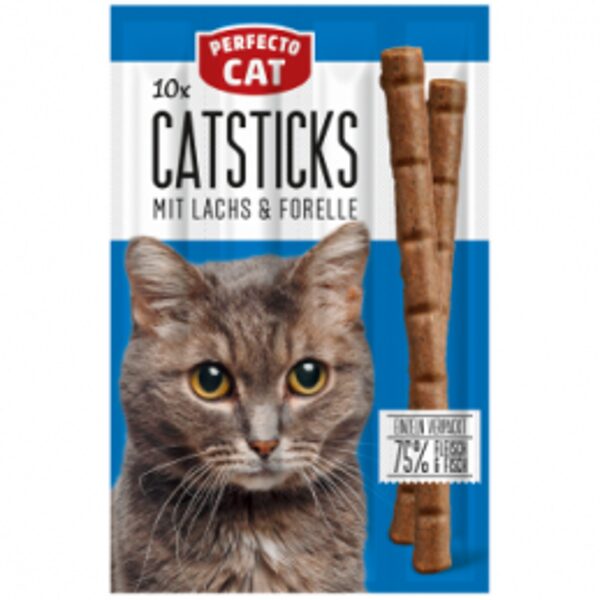 Perfecto Cat sticks Lasis Un Forele 10gbx5g - gardums kaķiem