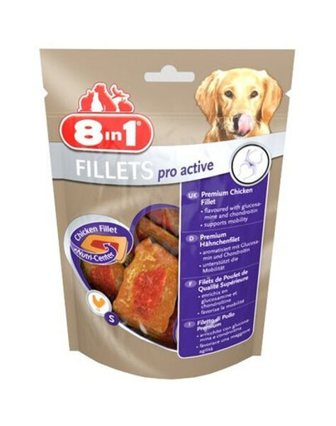 8in1 Fillets Pro Active 80 g - kārums suņiem