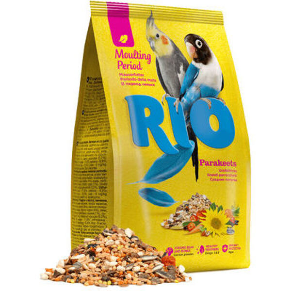 RIO food for parakeets 500 g - barība vidējiem papagaiļiem spalvas mešanas periodā