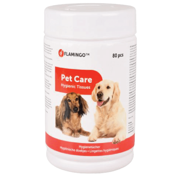 салфетки для животных для очистки глаз/ушей Flamingo N80