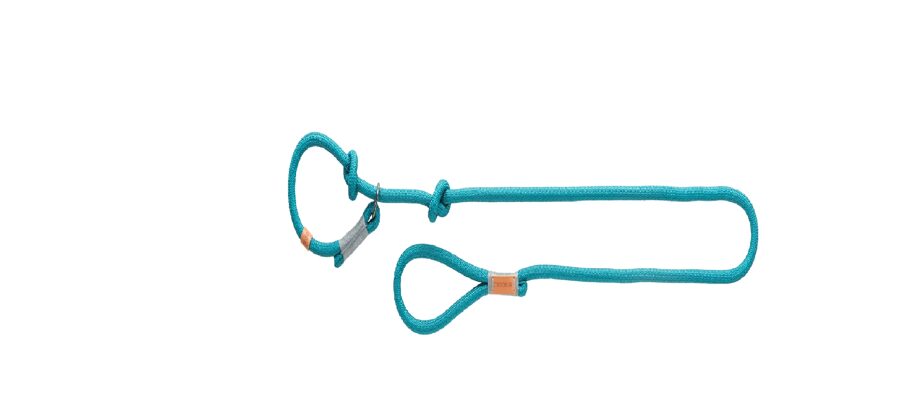 Pavada suņiem - Trixie BE NORDIC retriever leash, L–XL: 1.70 m/ø 13 mm, petrol/light petrol/grey/light grey