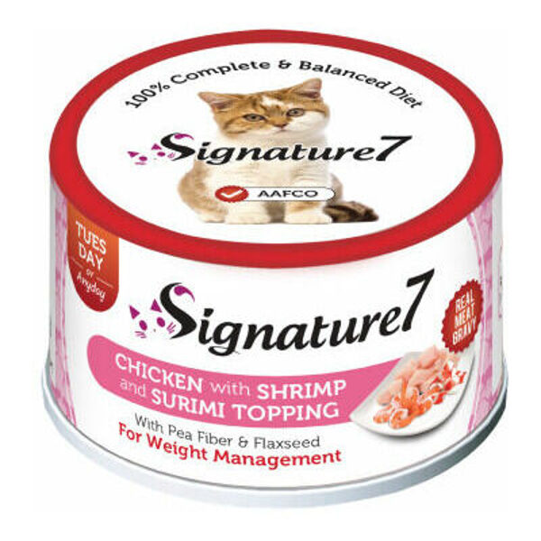 Signature 7 Chicken with Shrimp & Surimi, Tuesday, 70g - konservi kaķiem