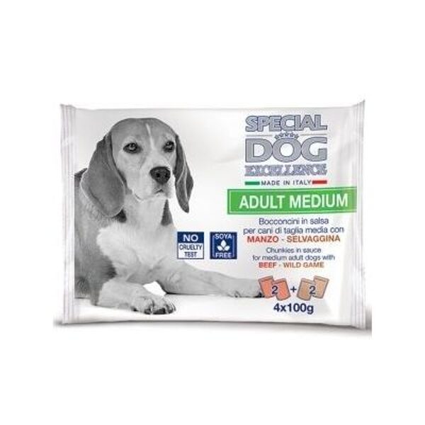 SPECIAL DOG Excellence pouches Medium ADULT beef/wild game 4x100 g - консервы для собак