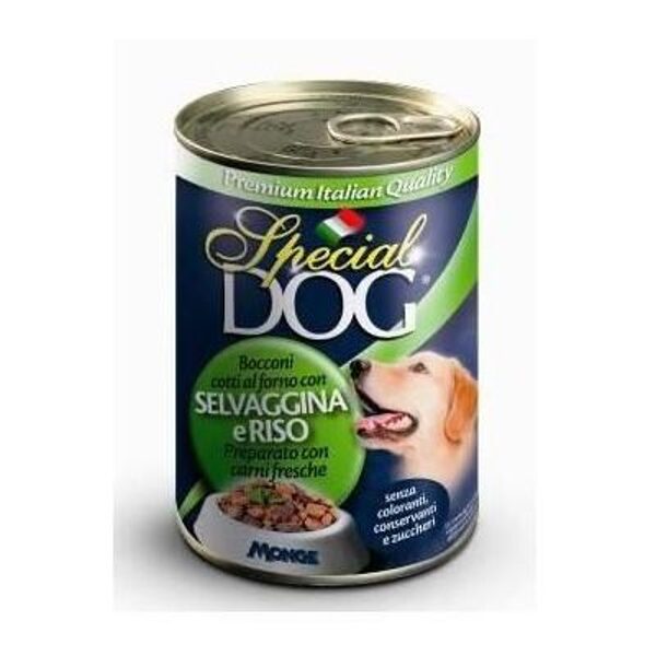 Special Dog - rīsi un medījuma gaļas gabaliņi 400 gr