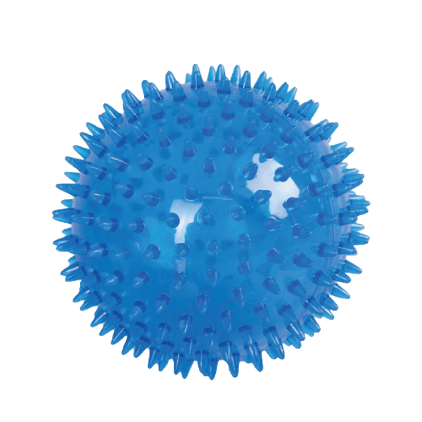 Игрушка  для собак -  Мяч Flamingo TPR с иголками и светодиодом 12,5см