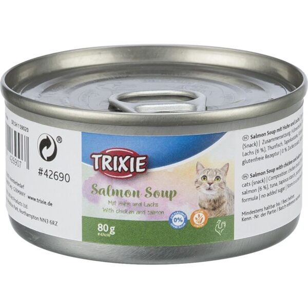 Zupa kakiem Trixie Salmon Soup with chicken and salmon, 80 g