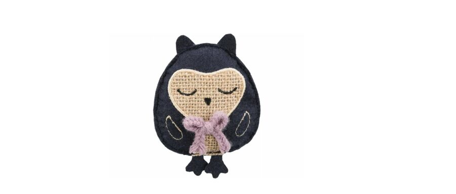 Trixie Owl, fabric, catnip, 11 cm -  rotaļlieta kaķiem ar kaķumētru