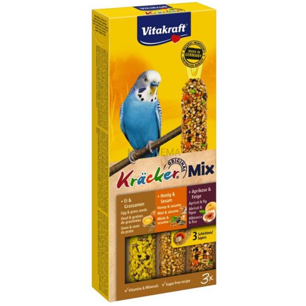 Vitakraft Kracker Trio-Mix budgie sticks 3 pieces