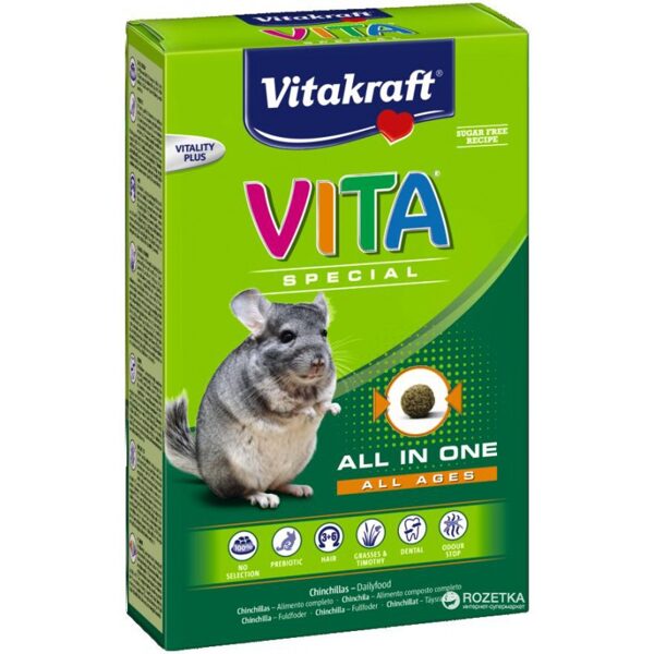 Vitakraft Vita Special Regular 600g - barība šinšilām 