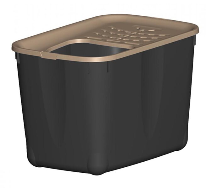 Bergamo Micia Litter Box For Cats, Hop-In Type With Top Entry 58*38*40cm - Slēgtā tualete ar ieeju no augšas