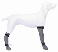 Zeķes ar neslīdošu zoli suņiem - Trixie Protective Sock, silicone, grey XL: 12 cm/45 cm, grey